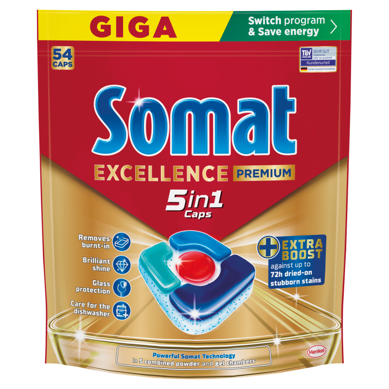 SOMAT Excellence Kapsułki do zmywarki 54 szt.