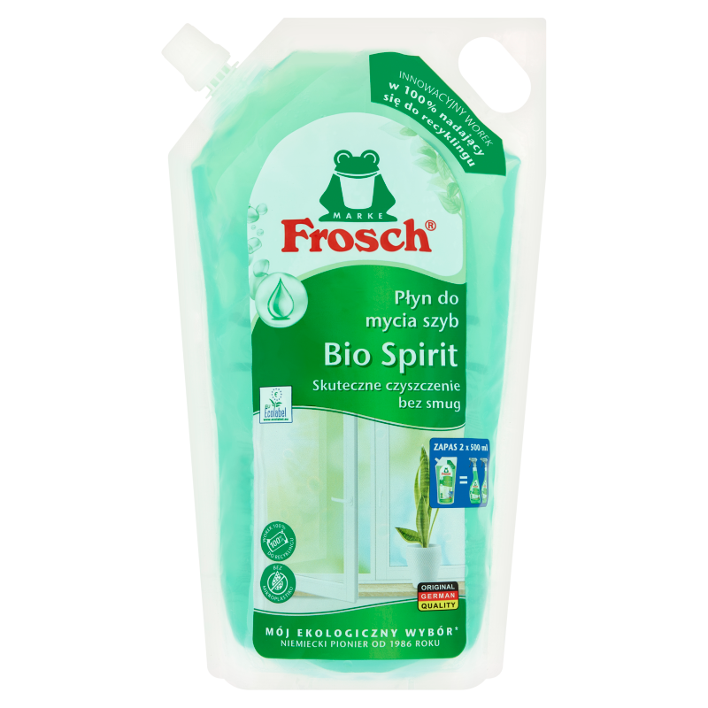 FROSCH Bio Spirit Płyn do mycia szyb - worek