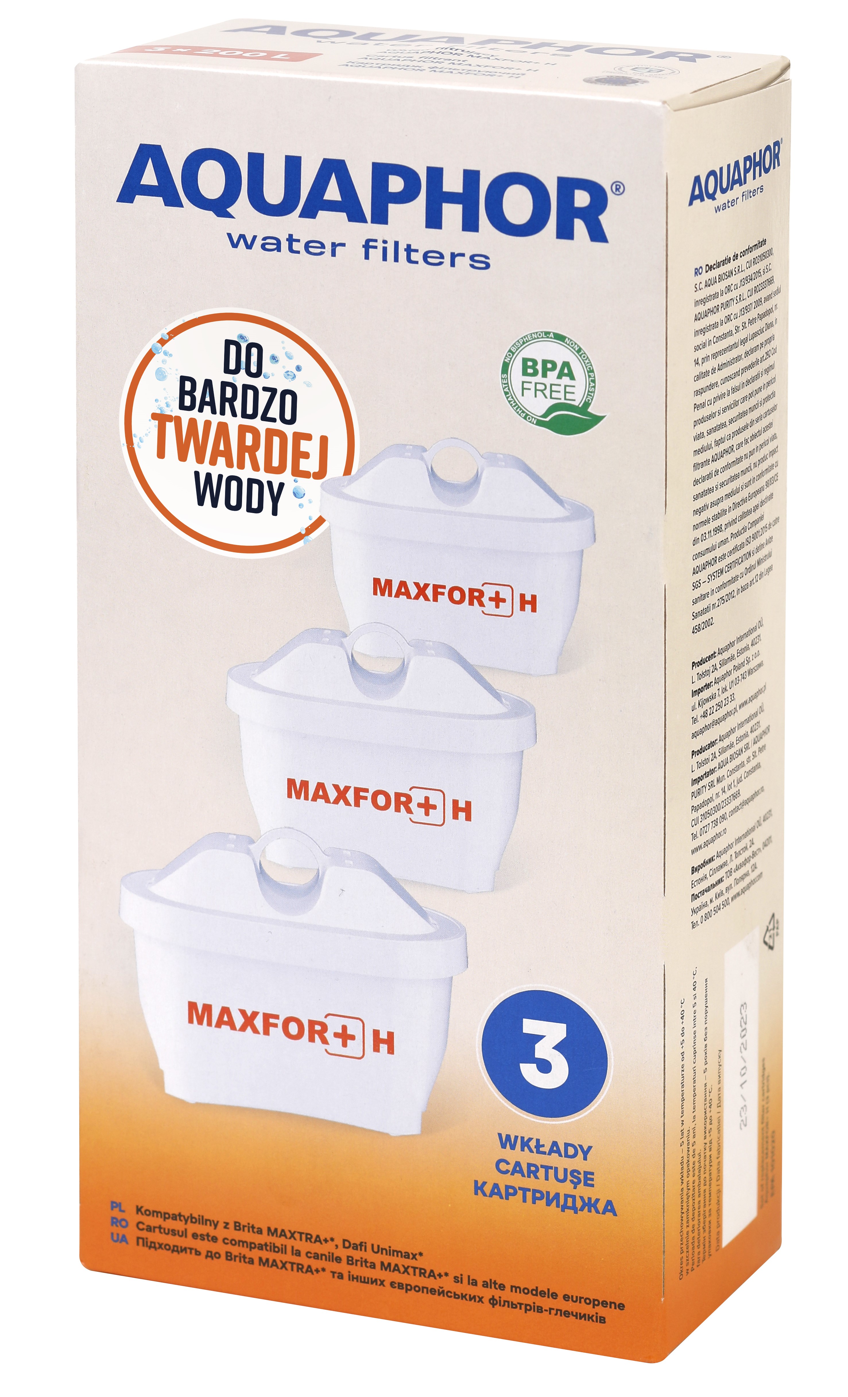 AQUAPHOR Wkład Aquaphor Maxfor Plus H 3 szt.