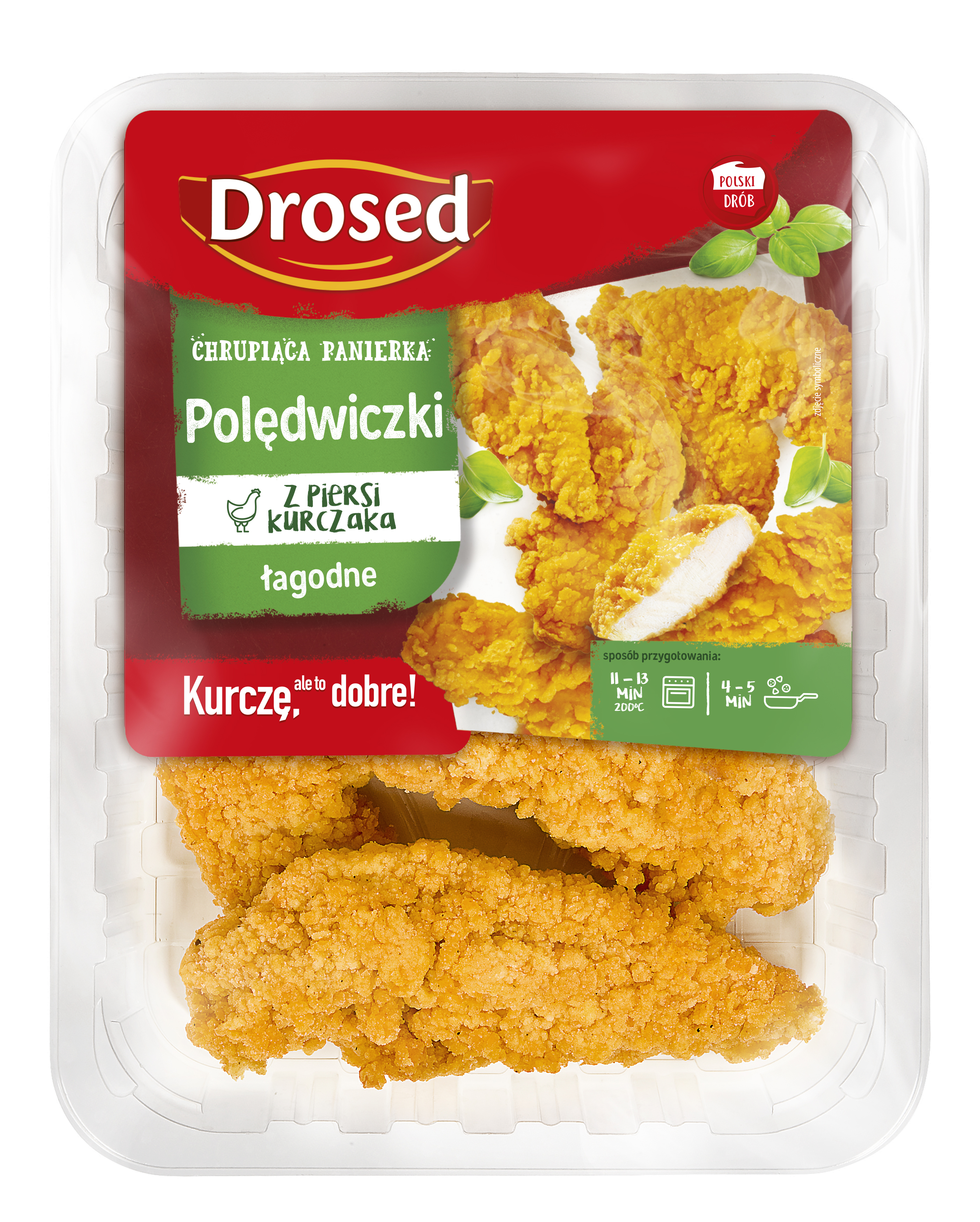 DROSED Polędwiczki z piersi kurczaka panierowane łagodne