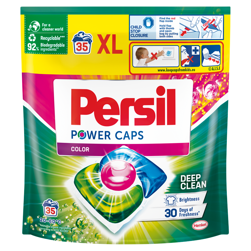 PERSIL Power Caps Kapsułki do prania tkanin kolorowych 35 szt.