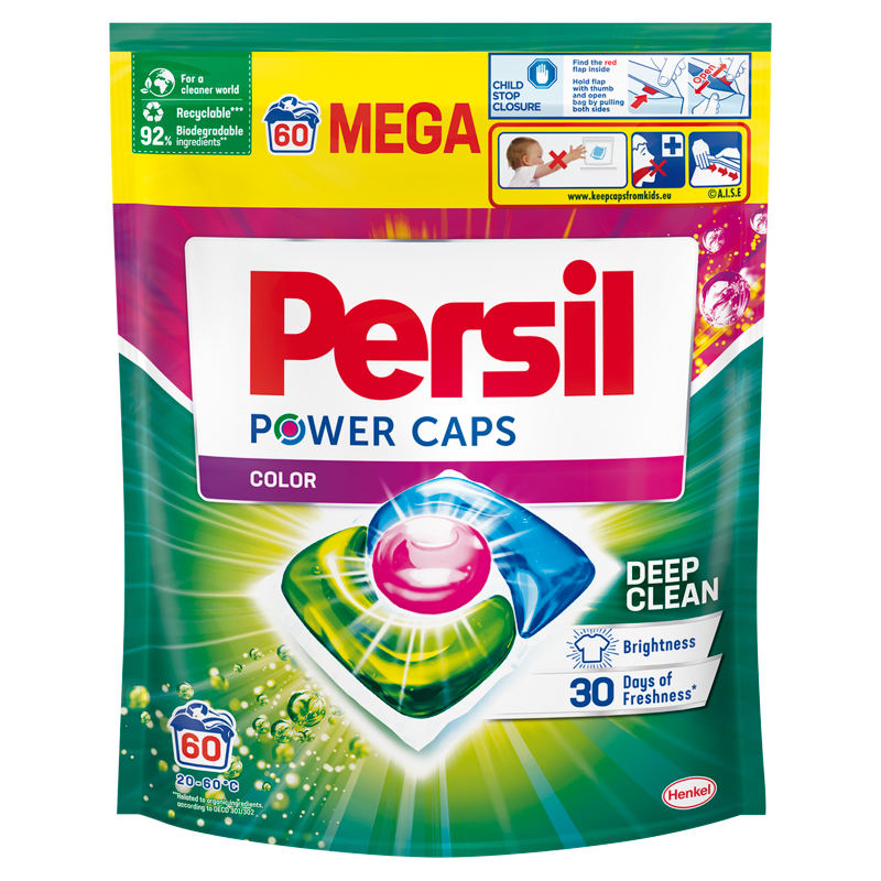 PERSIL Power Caps Kapsułki do prania tkanin kolorowych 60 szt.