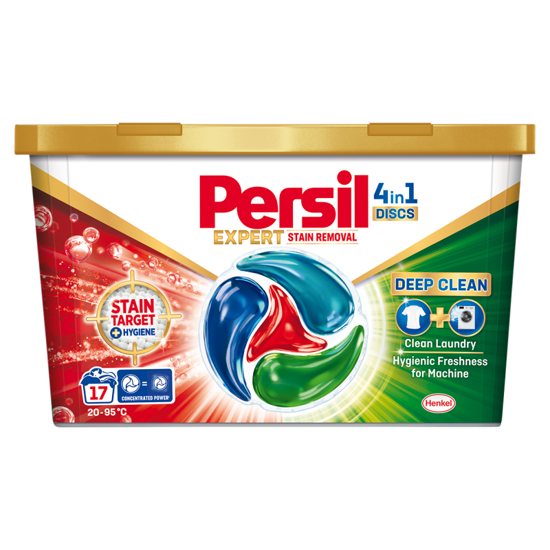 PERSIL Discs Expert Stain Removal Kapsułki do prania tkanin białych 17 szt. frisco.pl