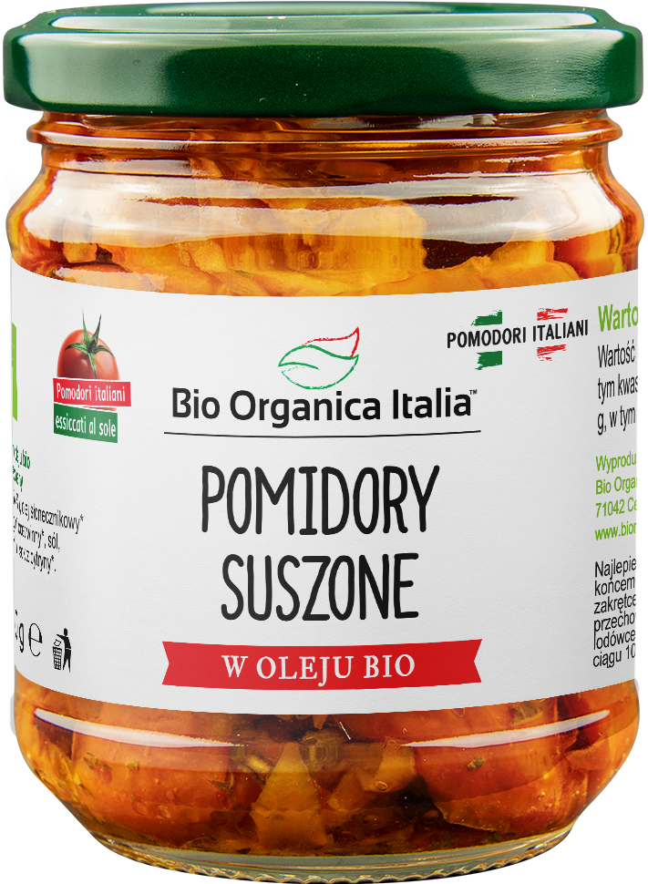 BIORGANICA ITALIA Pomidory suszone w oleju BIO