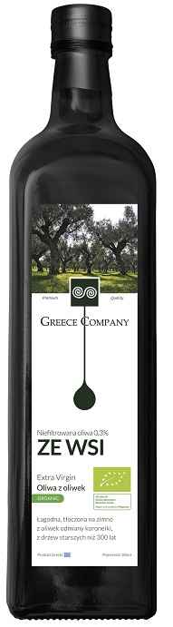 GREECE COMPANY Oliwa z oliwek Extra Virgin niefiltrowana BIO