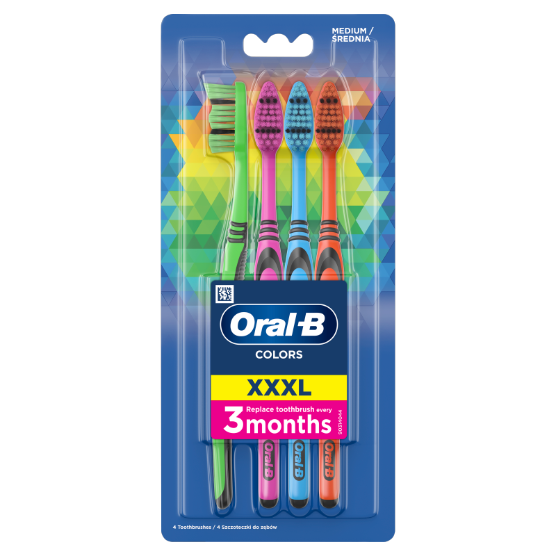 ORAL-B Colors Szczoteczka do zębów 4 sztuki