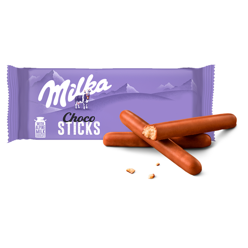 MILKA Choco Lila Stix Choco Sticks Ciastka oblane czekoladą frisco.pl