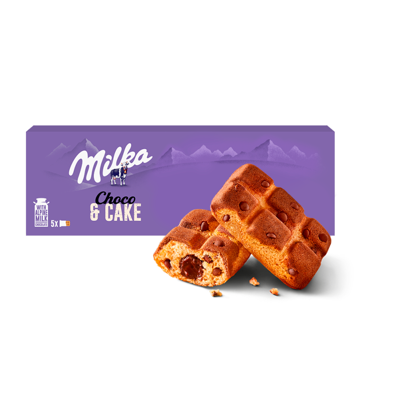 MILKA Cake&Choc Ciastka biszkoptowe z kawałkami czekolady frisco.pl