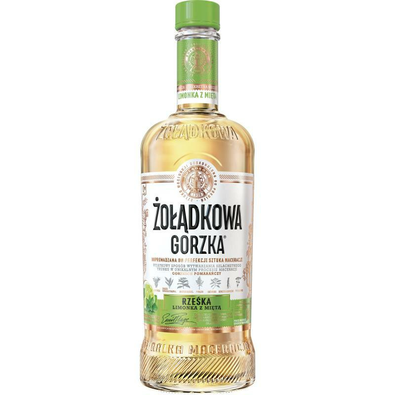 ŻOŁĄDKOWA GORZKA Rześka Limonka z Mięta Wódka