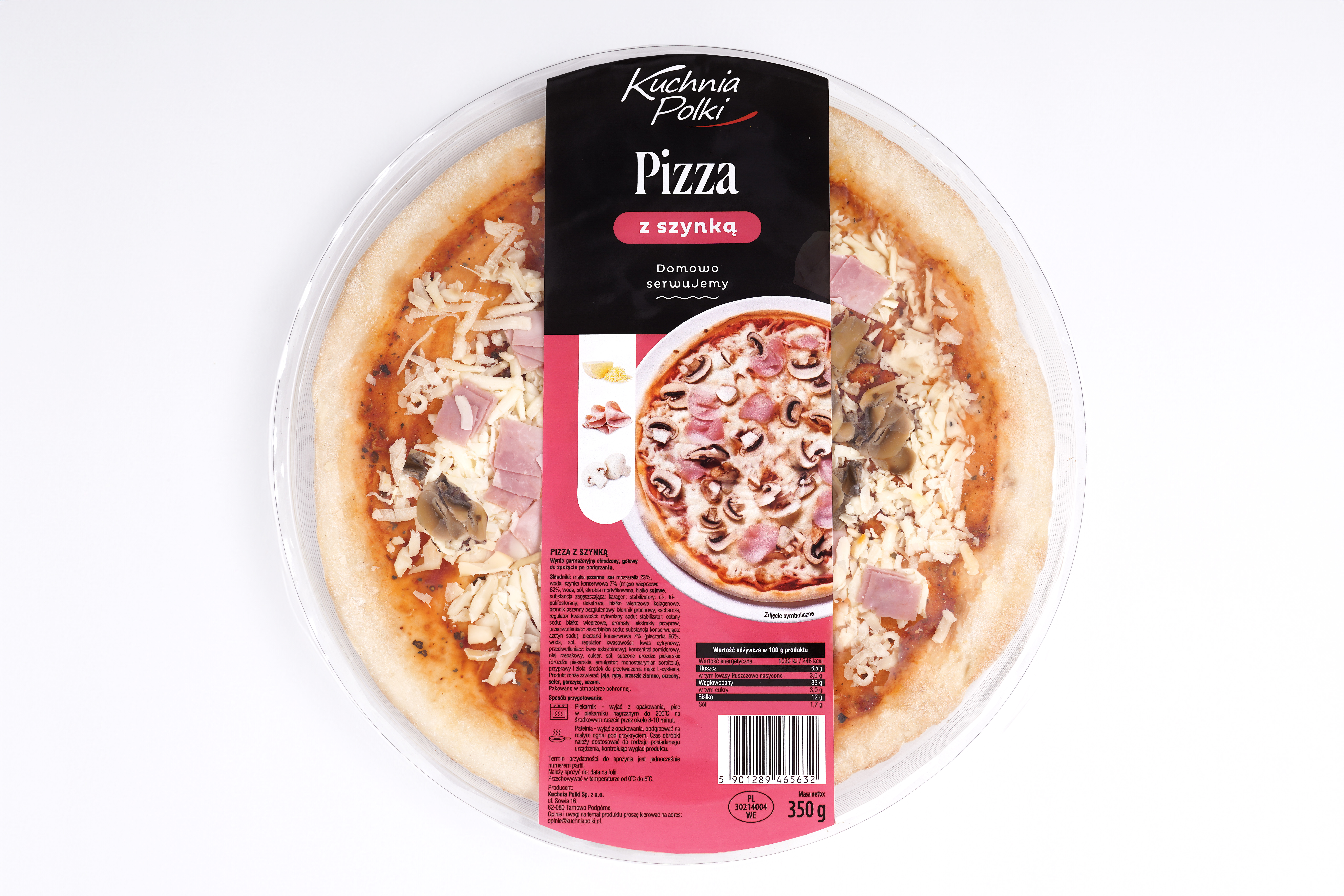 KUCHNIA POLKI Pizza z szynką