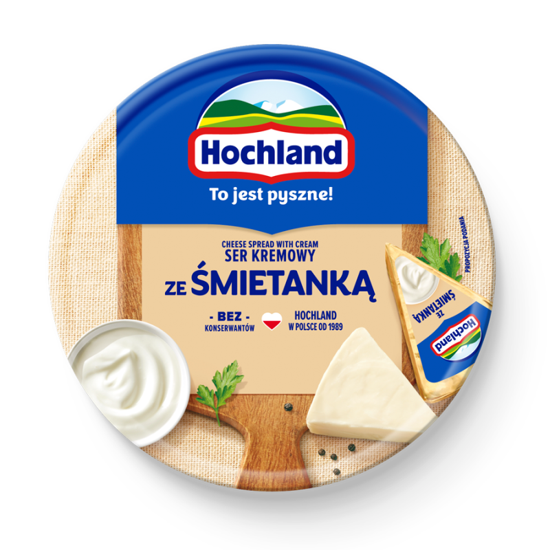 HOCHLAND Ser topiony w krążku - Śmietankowy frisco.pl