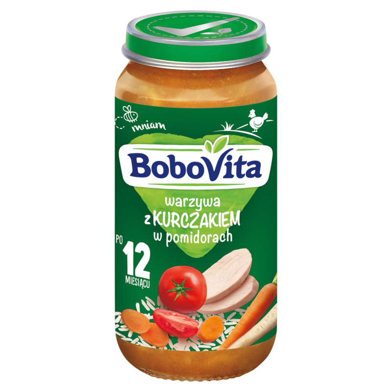 BOBOVITA Obiadek Junior Warzywa z kurczakiem w pomidorach 1-3 lata frisco.pl