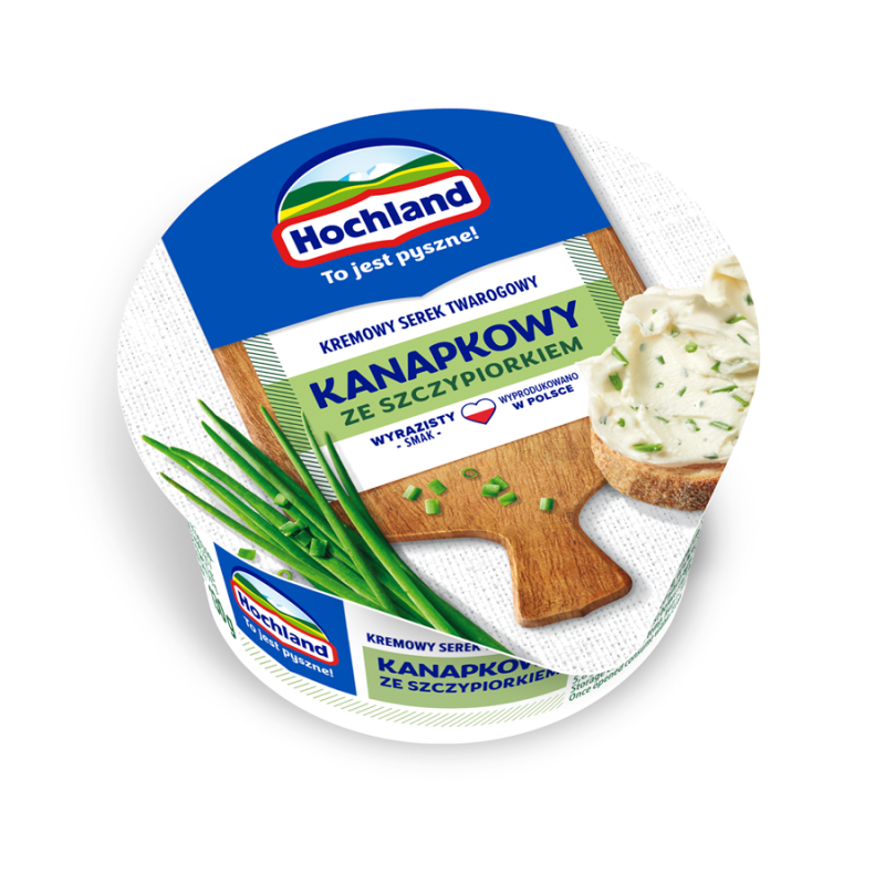 HOCHLAND Kanapkowy Ser twarogowy ze szczypiorkiem frisco.pl
