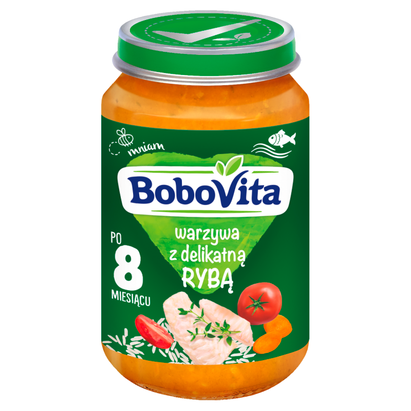 BOBOVITA Obiadek Warzywa z delikatną rybą - po 8 miesiącu frisco.pl
