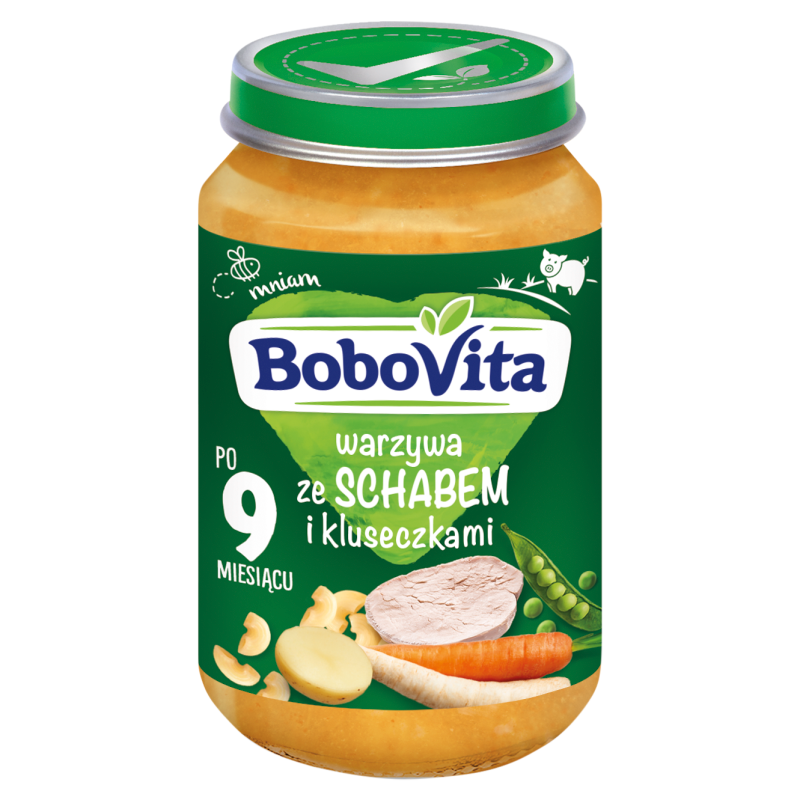 BOBOVITA Obiadek Warzywa ze schabem i kluseczkami - po 9 miesiącu frisco.pl