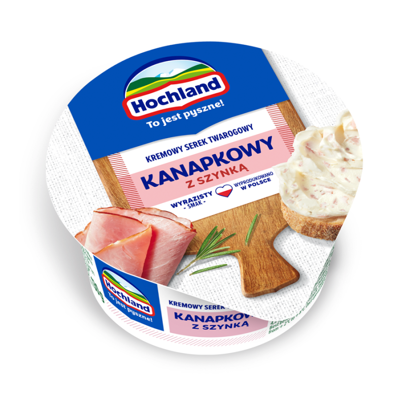HOCHLAND Kanapkowy Ser twarogowy z szynką frisco.pl