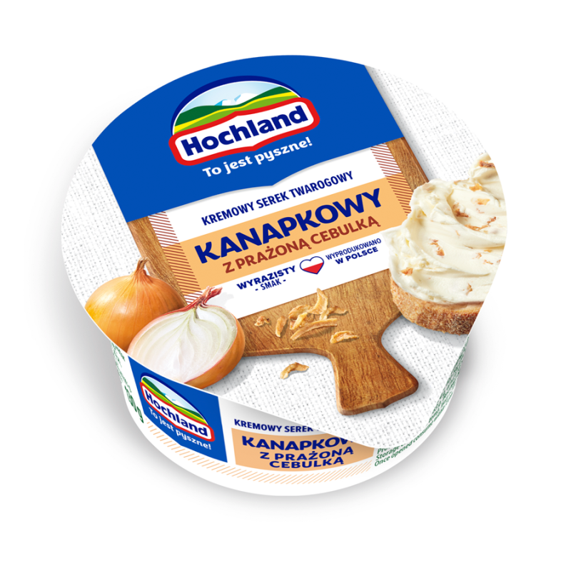 HOCHLAND Kanapkowy serek kremowy z prażoną cebulką frisco.pl