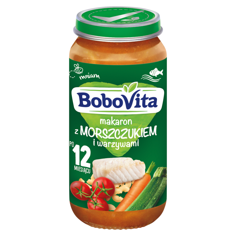 BOBOVITA Makaron z morszczukiem i warzywami po 12 miesiącu frisco.pl