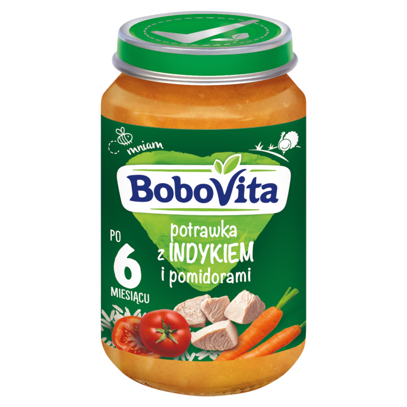 BOBOVITA Obiadek Potrawka z indykiem i pomidorami - po 6 miesiącu