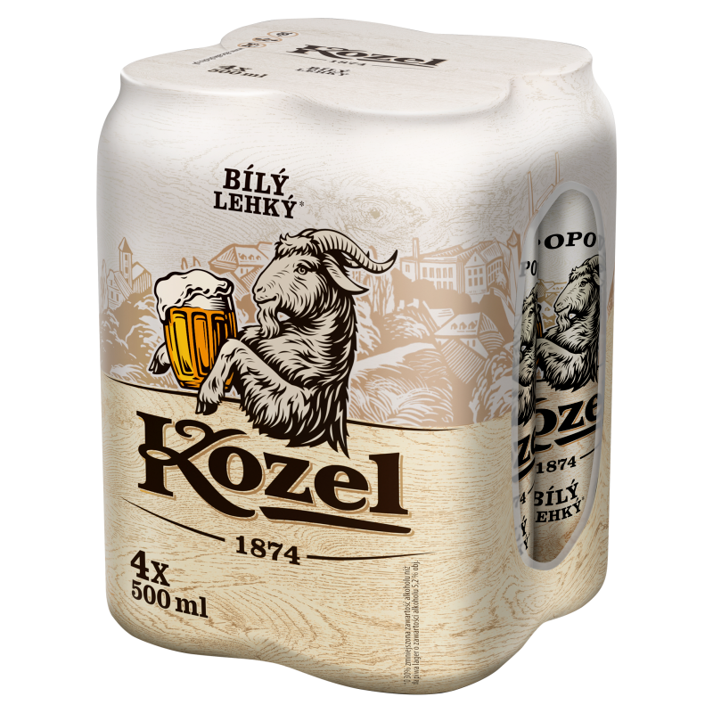 KOZEL Bily Lekhy Piwo 4x500 ml (puszka)