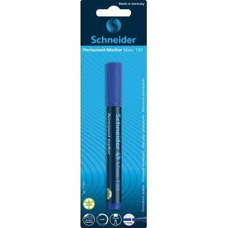 SCHNEIDER Marker permanentny okrągły blister niebieski