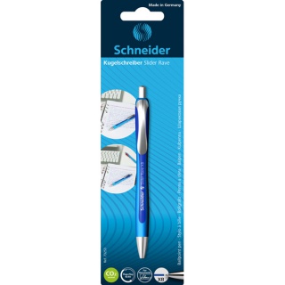 SCHNEIDER Długopis automatyczny Slider Rave blister niebieski