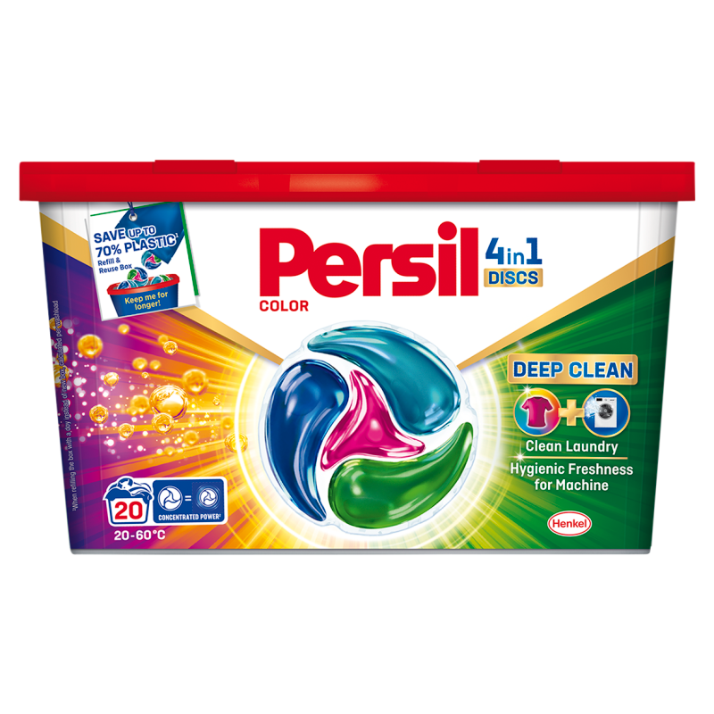 PERSIL Color Discs Kapsułki do prania tkanin kolorowych 20 szt. frisco.pl