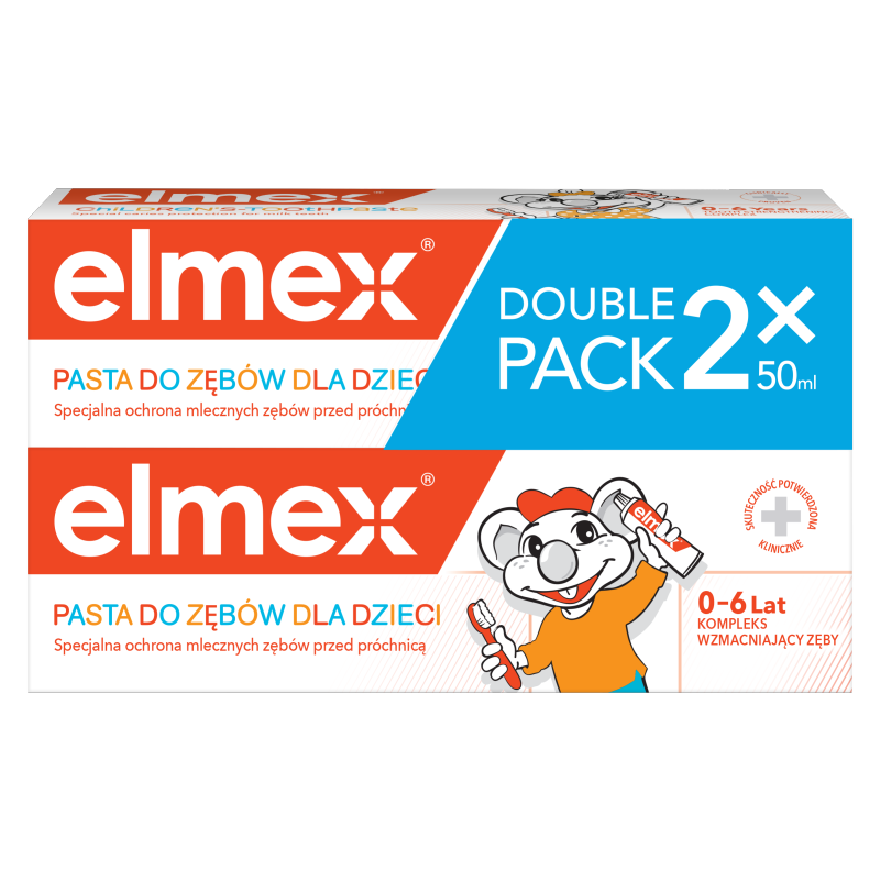 ELMEX Pasta do zębów dla dzieci do 6 lat (2 x 50 ml)