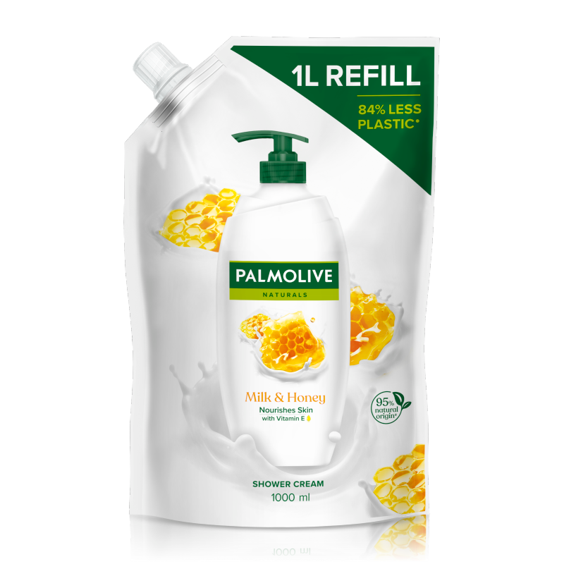 PALMOLIVE Naturals Kremowy Żel pod prysznic Milk & Honey 1000ml - zapas