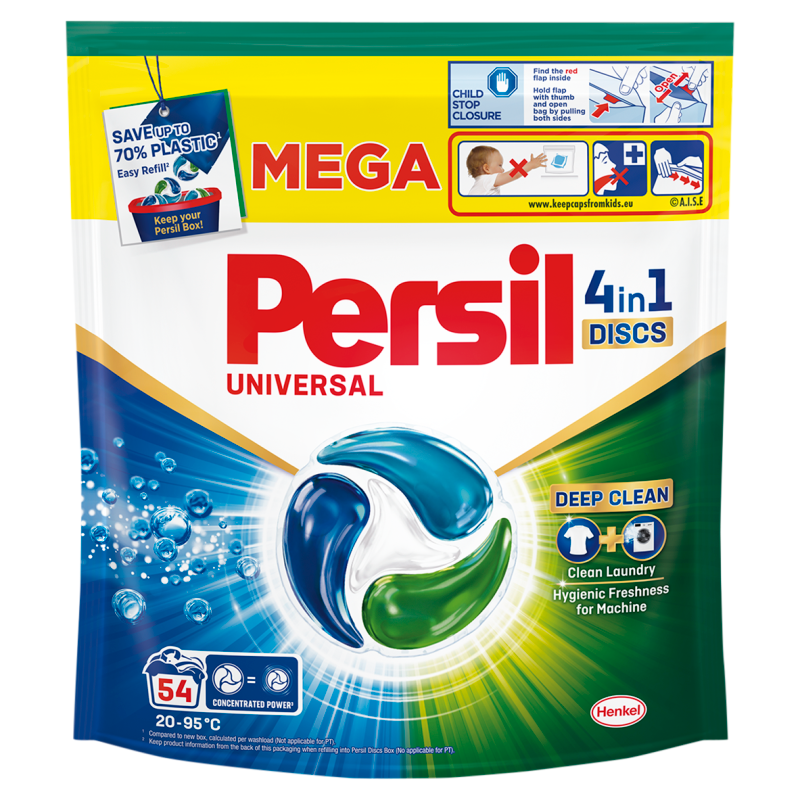 PERSIL Discs Kapsułki do prania tkanin białych 54 szt.