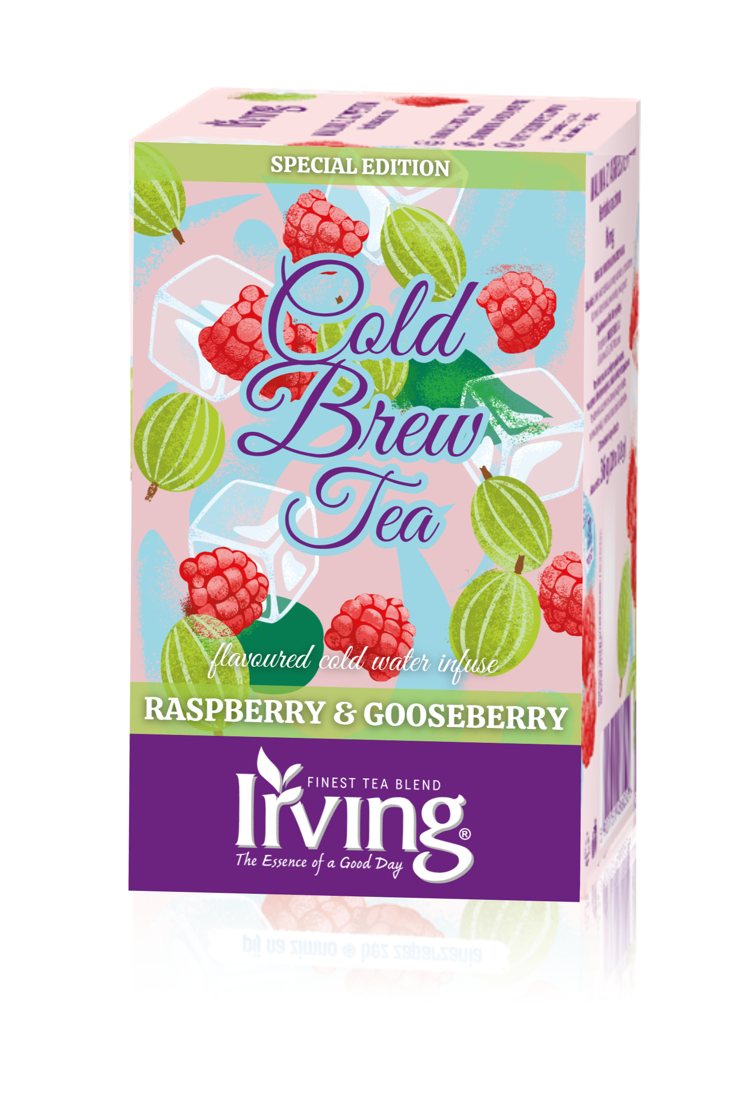 IRVING Cold Brew Tea Herbata owocowa malina i agrest 20 torebek (saszetki)