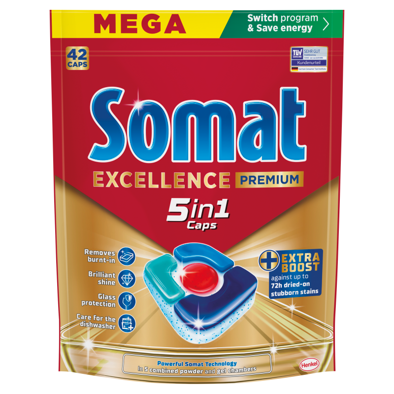 SOMAT Excellence Kapsułki do zmywarki 42 szt.