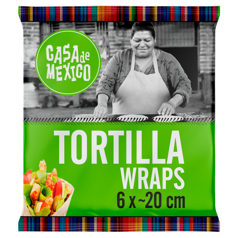 CASA DE MEXICO Tortilla pszenna - 20 cm (6 szt.)