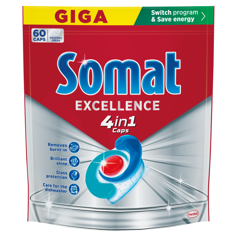 SOMAT Excellence Kapsułki do zmywarki 60 szt.