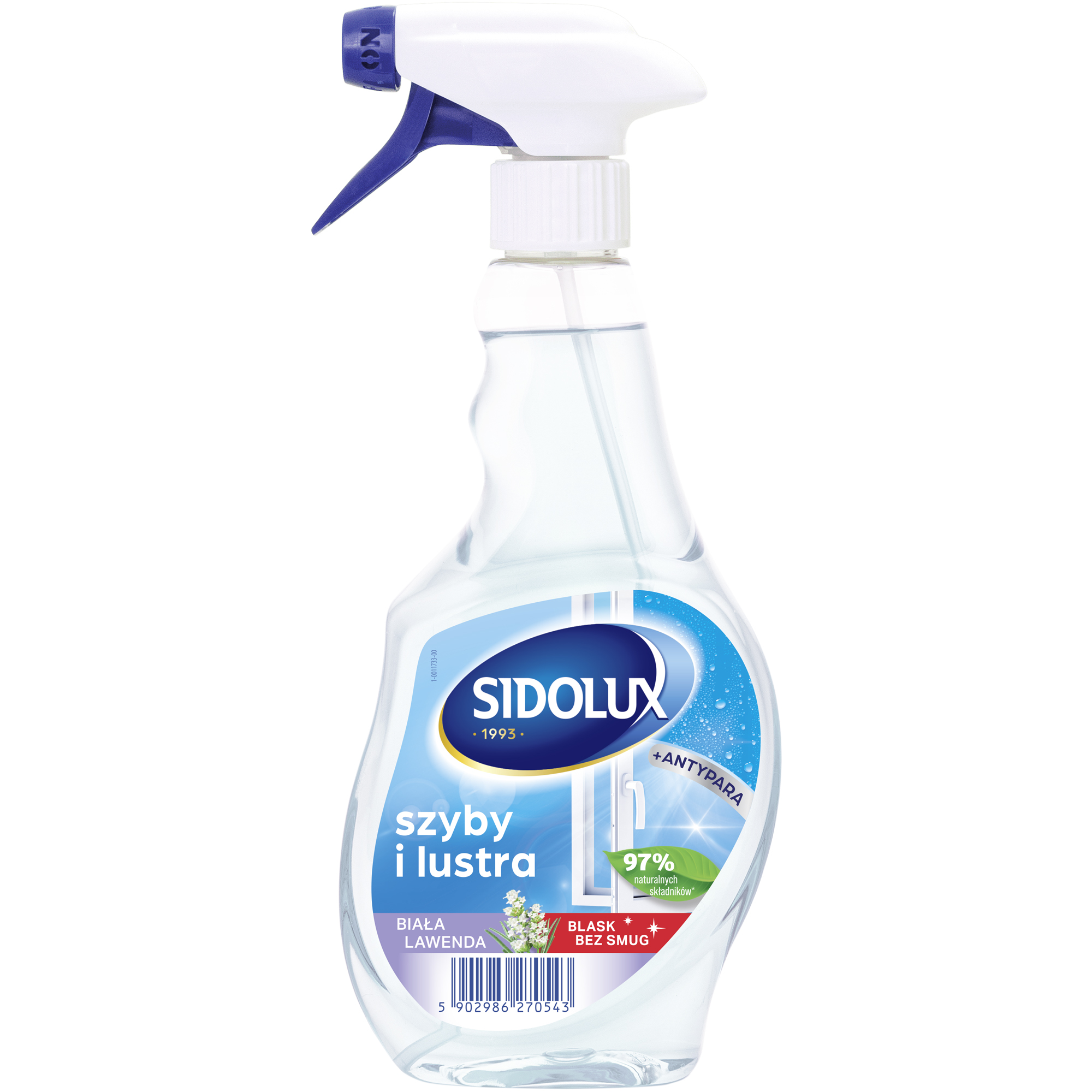 SIDOLUX Crystal Płyn do mycia szyb i luster - biała lawenda