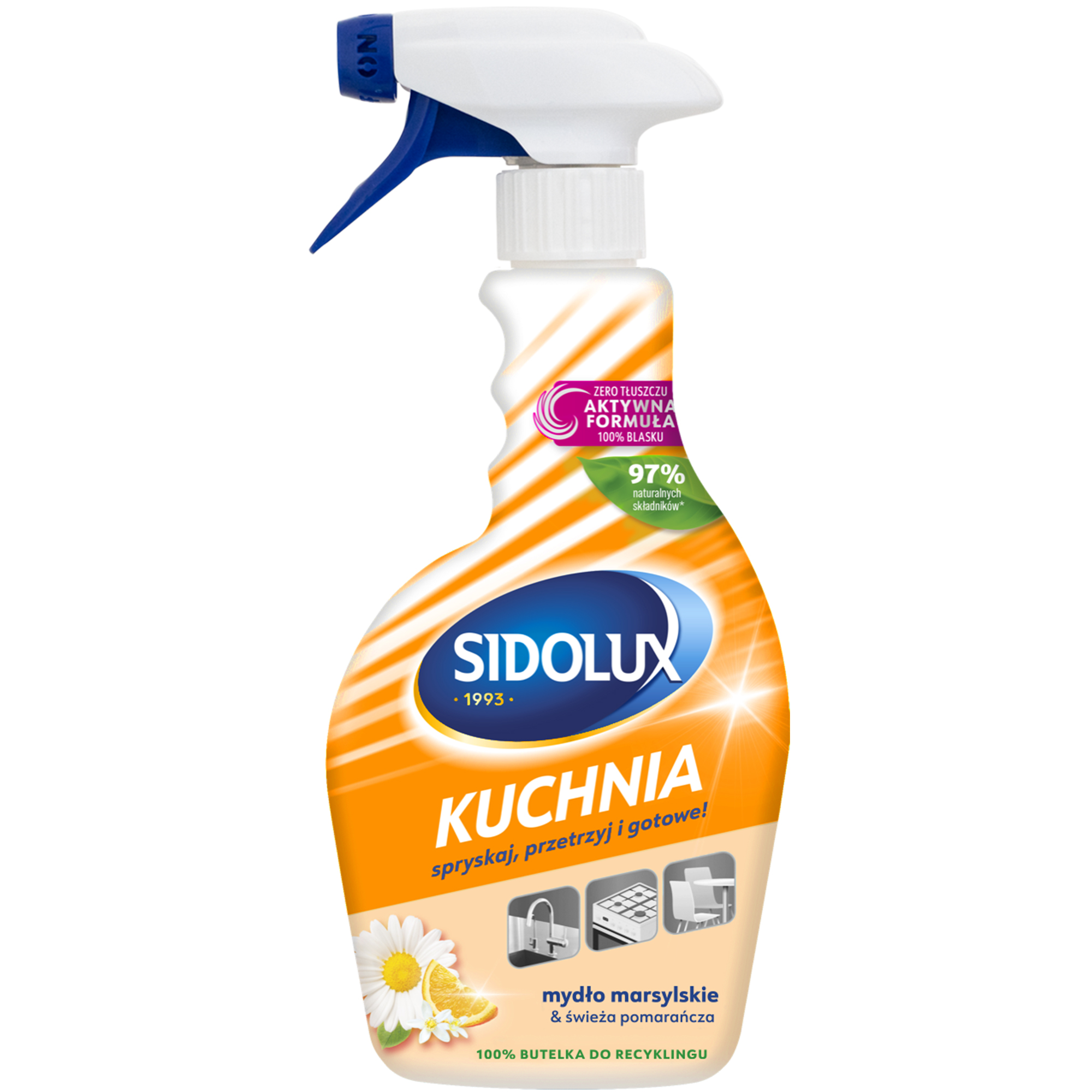 SIDOLUX Płyn do mycia kuchni - Mydło marsylskie & Świeża pomarańcza frisco.pl