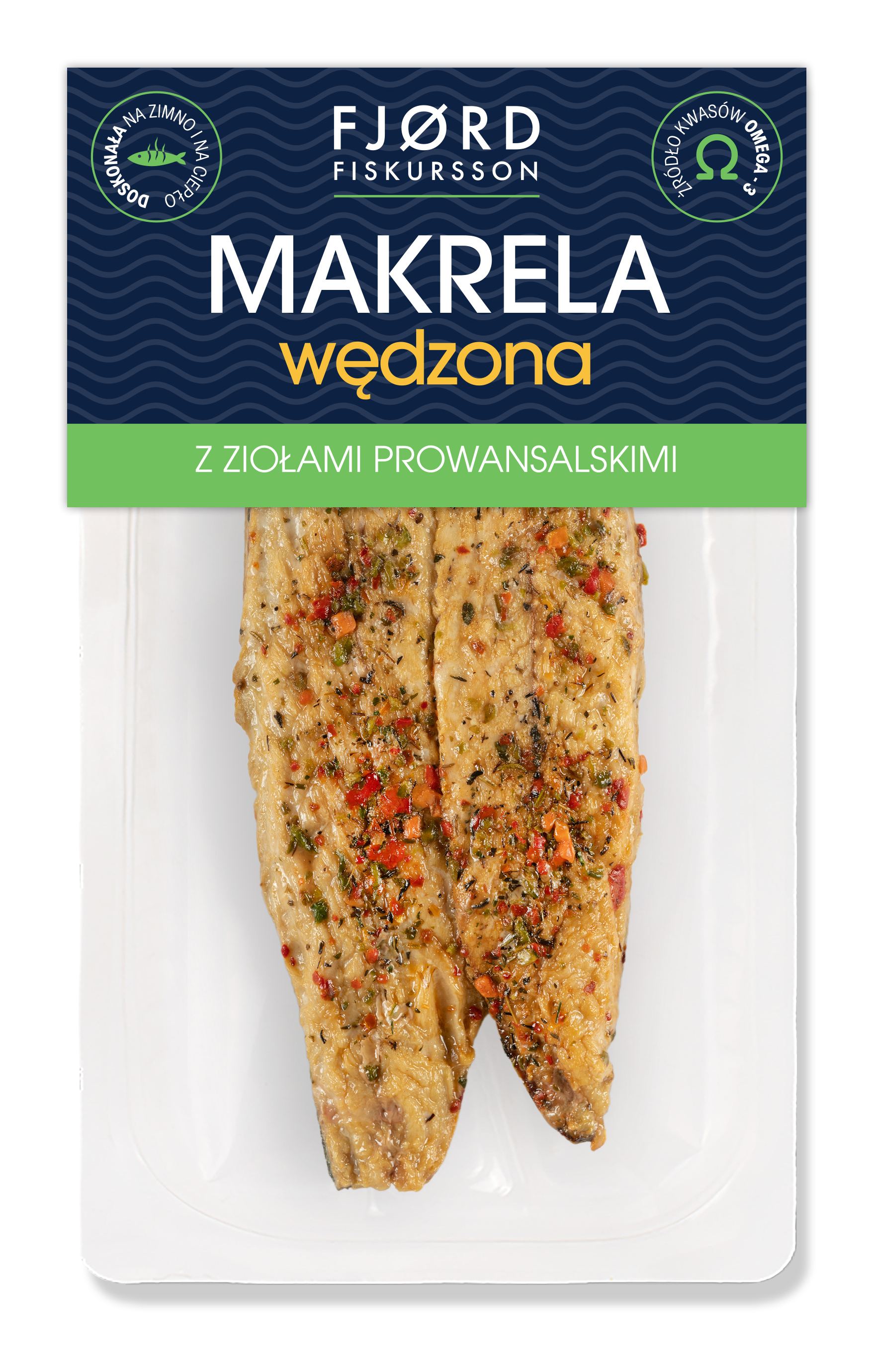 FJORD FISKURSSON Makrela wędzona filety z ziołami prowansalskimi (120g-180g)