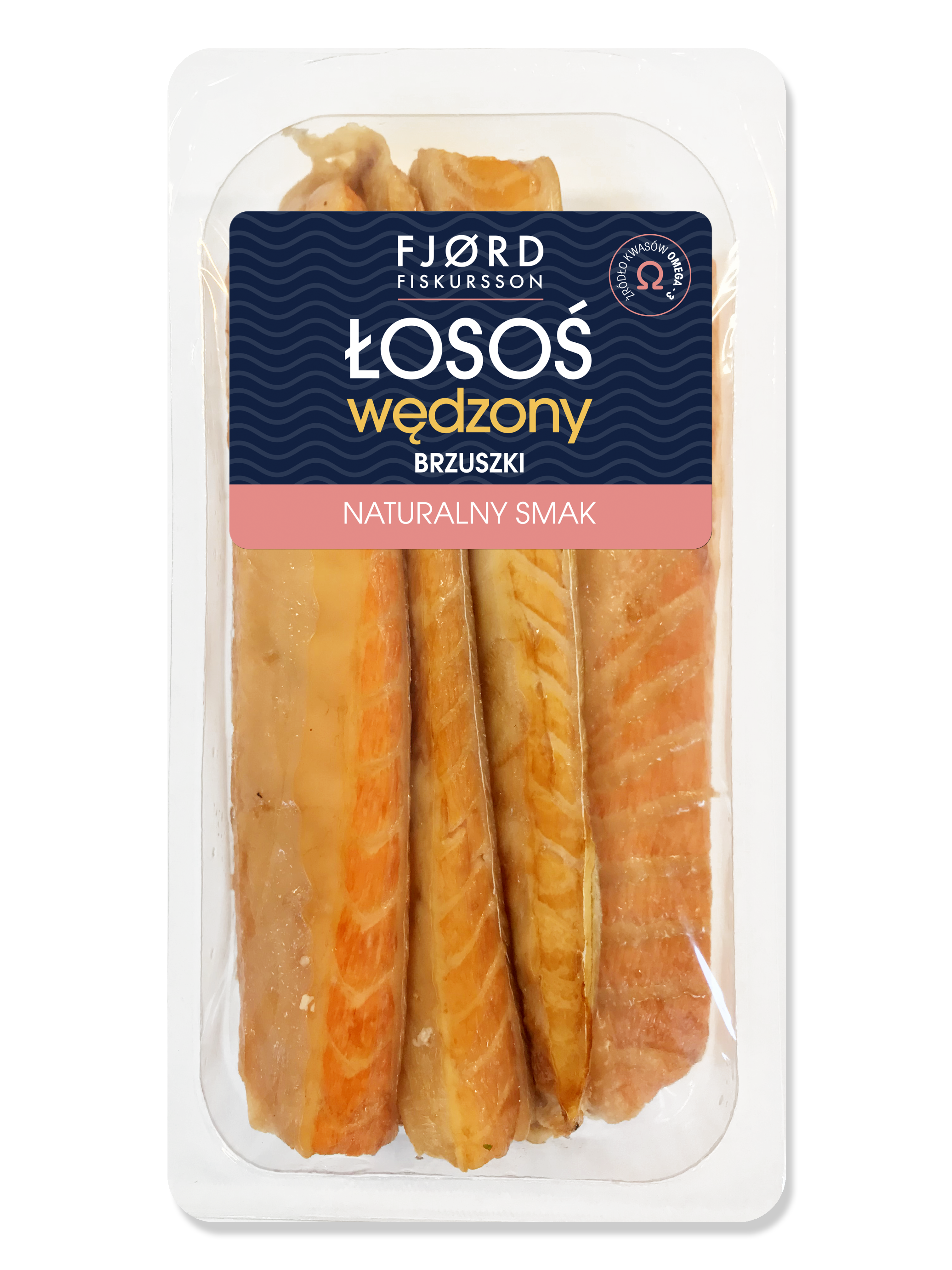 FJORD FISKURSSON Łosoś brzuszki wędzony na gorąco (200g -300g)