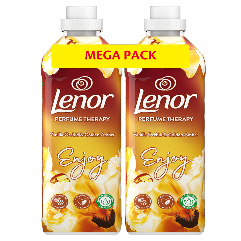 LENOR Płyn do płukania tkanin Orchid & Vanilla 2 x 925ml 74 prań