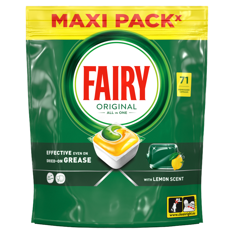 FAIRY All in One Kapsułki do zmywarki Cytrynowe 71 szt.