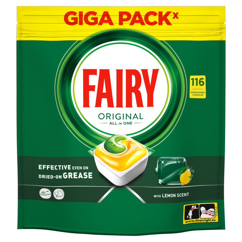 FAIRY Original All In One Tabletki do zmywarki Cytrynowe