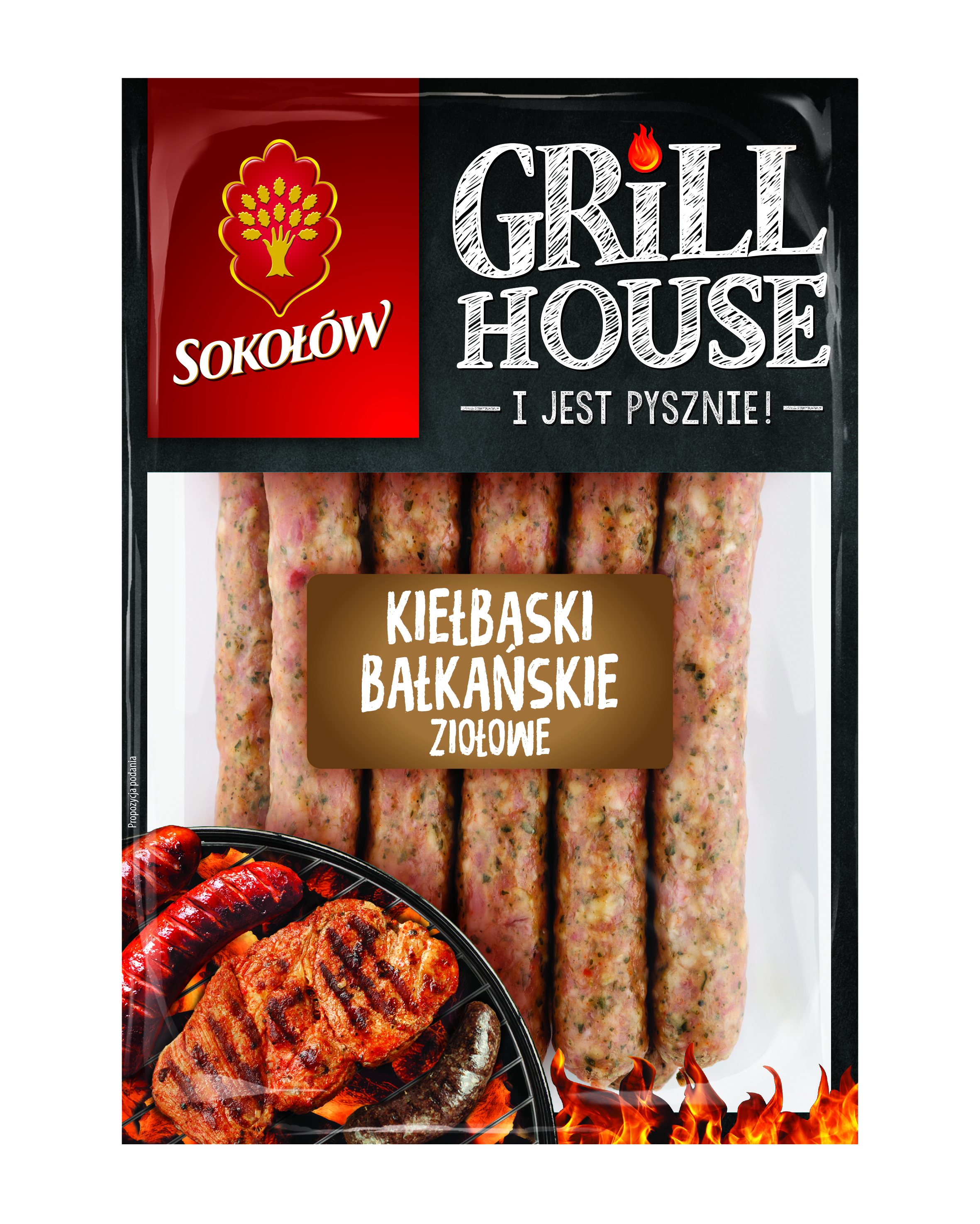 SOKOŁÓW Kiełbaski bałkańskie ziołowe