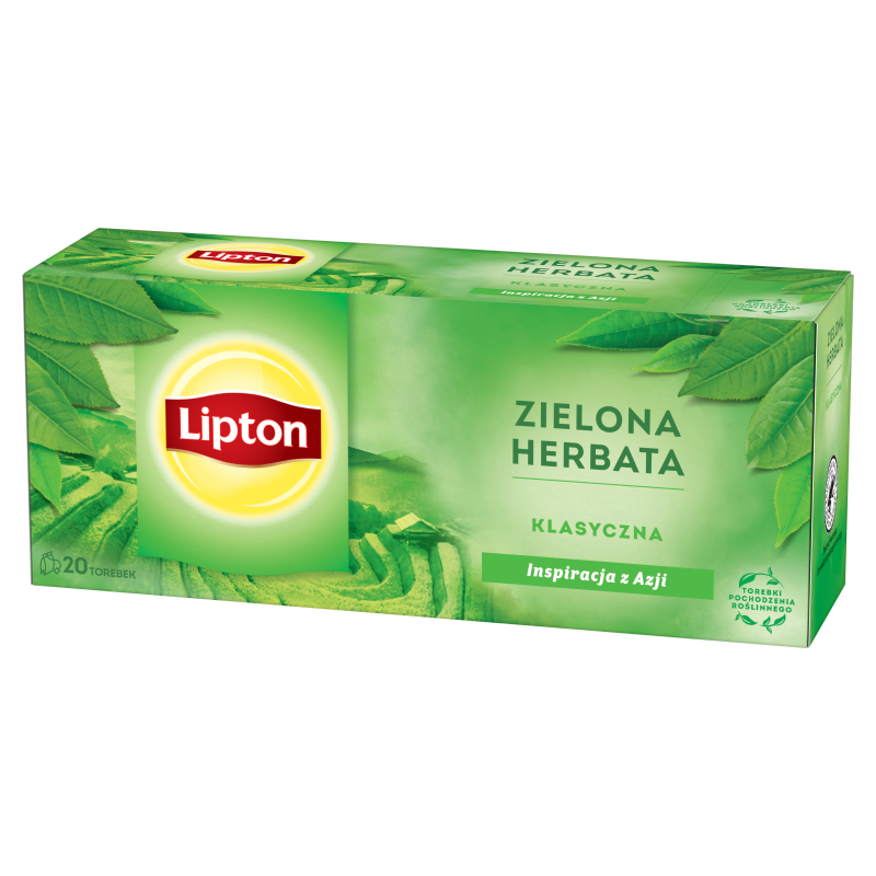 LIPTON Herbata zielona klasyczna 20 torebek ex.