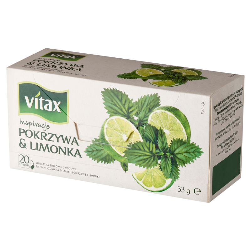 VITAX Herbatka Inspiracje Pokrzywa & Limonka 20 sztuk torebek