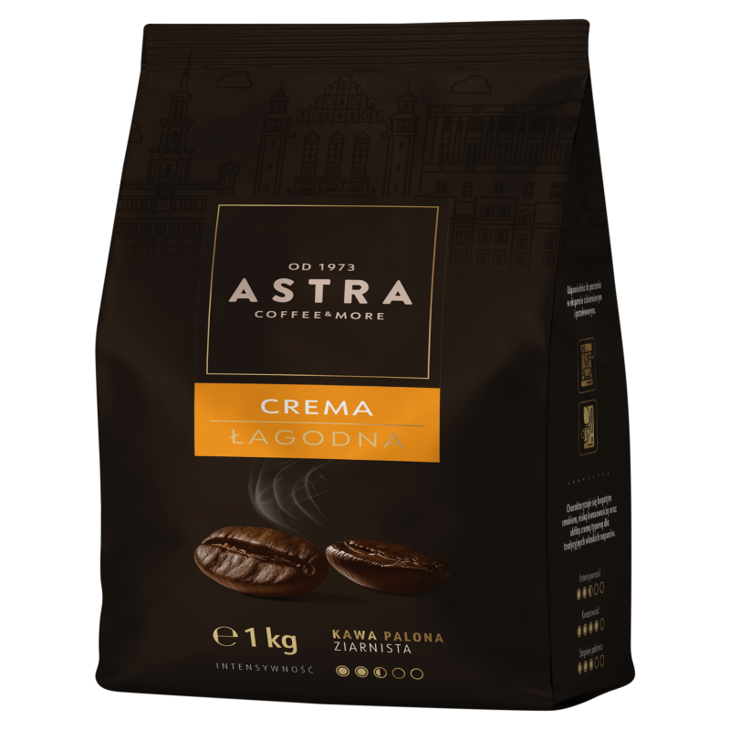 ASTRA Crema Łagodna Kawa ziarnista