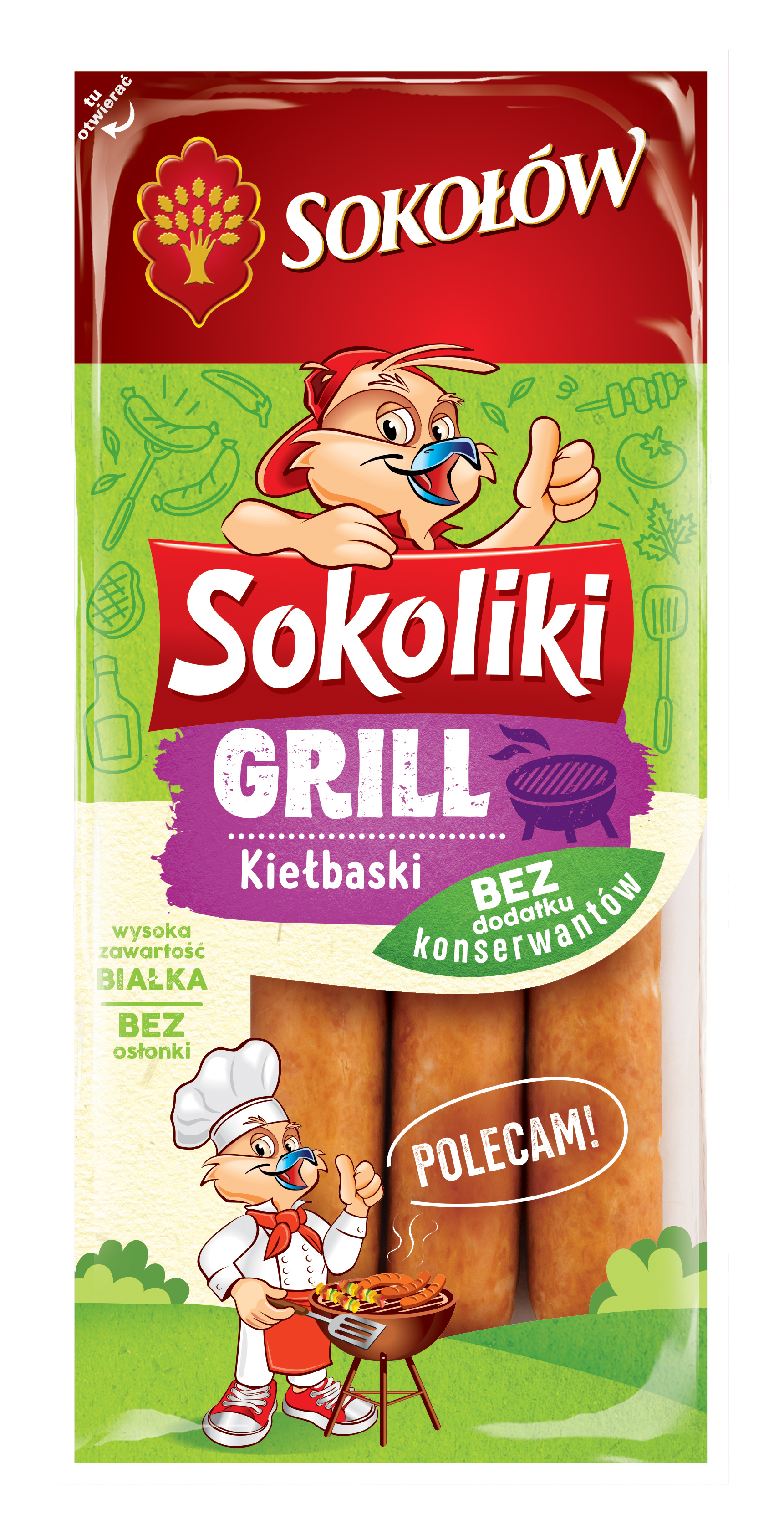SOKOŁÓW Sokolik kiełbaski na grilla