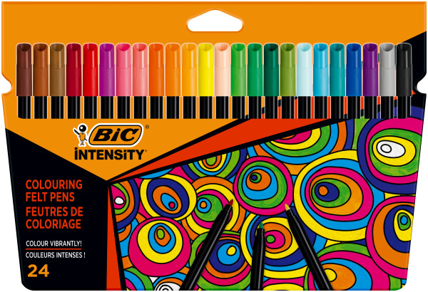 BIC Flamastry pudełko 24 szt.