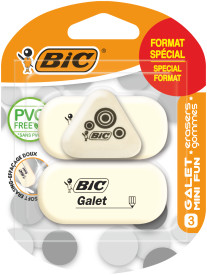 BIC Gumka blister 3 szt.