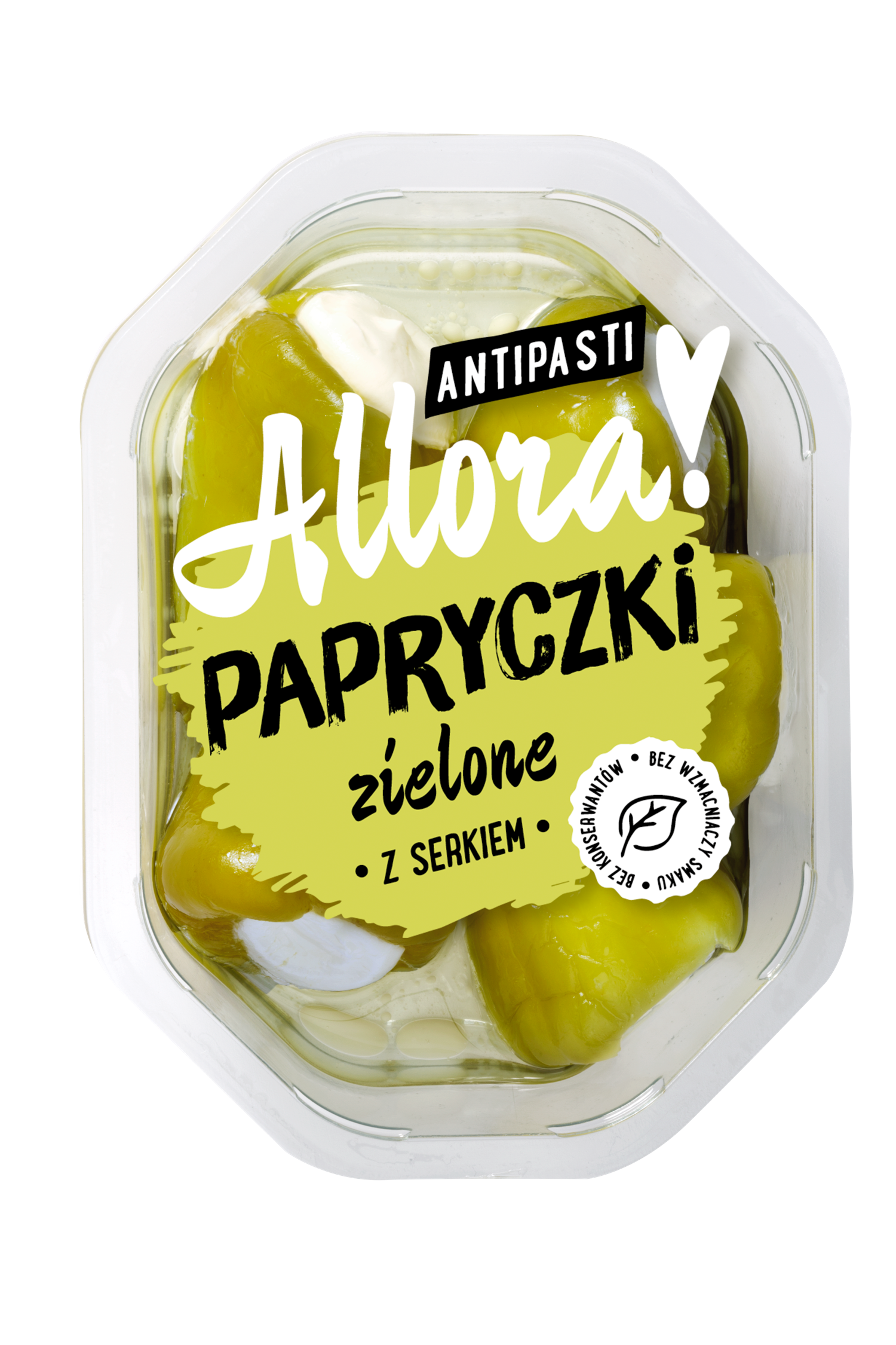 ALLORA Zielone papryczki nadziewane serkiem