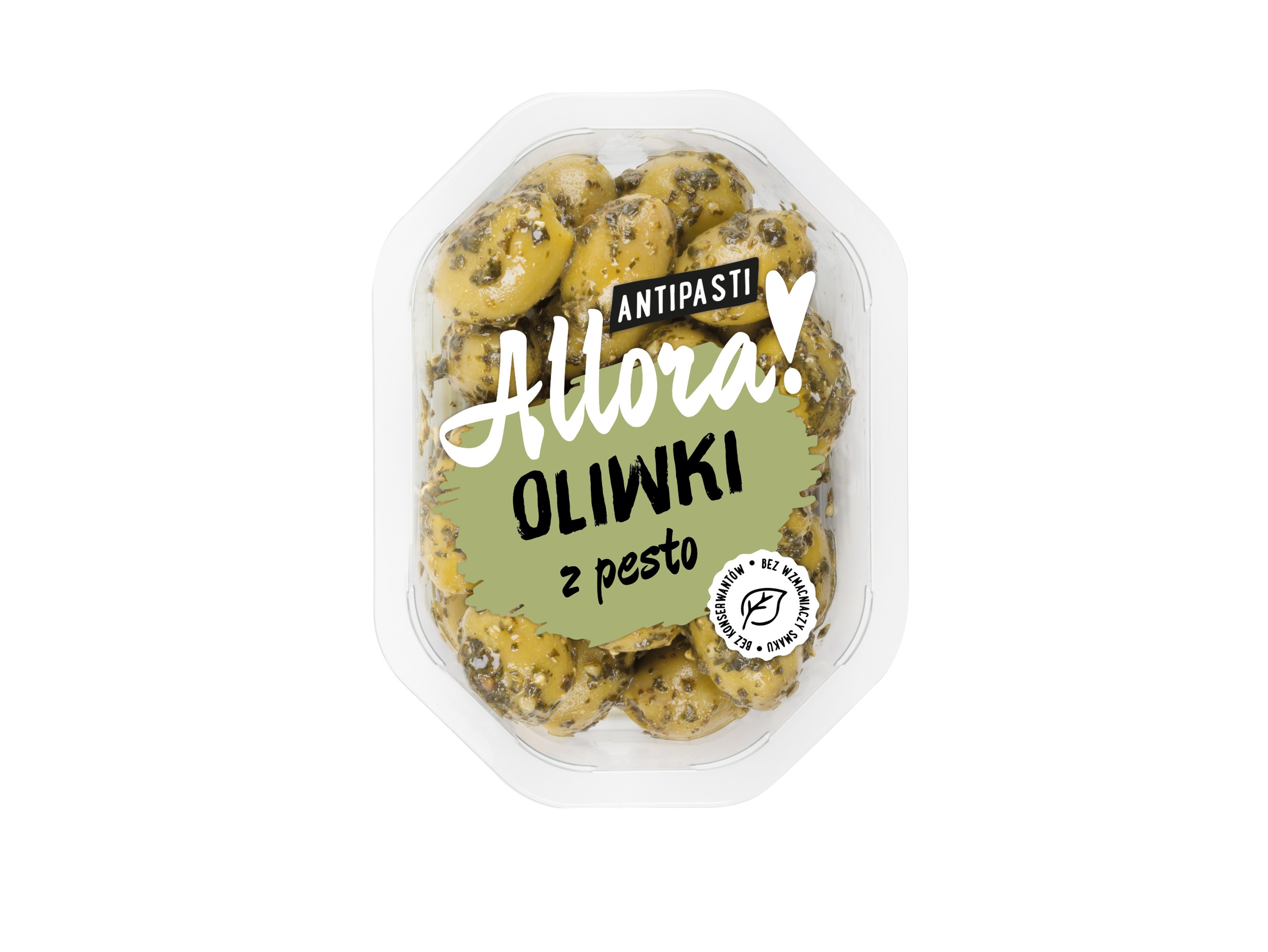 ALLORA Oliwki zielone z pesto